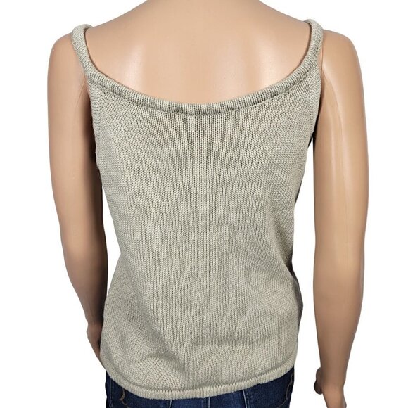 Valerie Stevens Petites Women's 100% Cotton Neutral Knit Tank Top in a Size PL - Picture 6 of 12